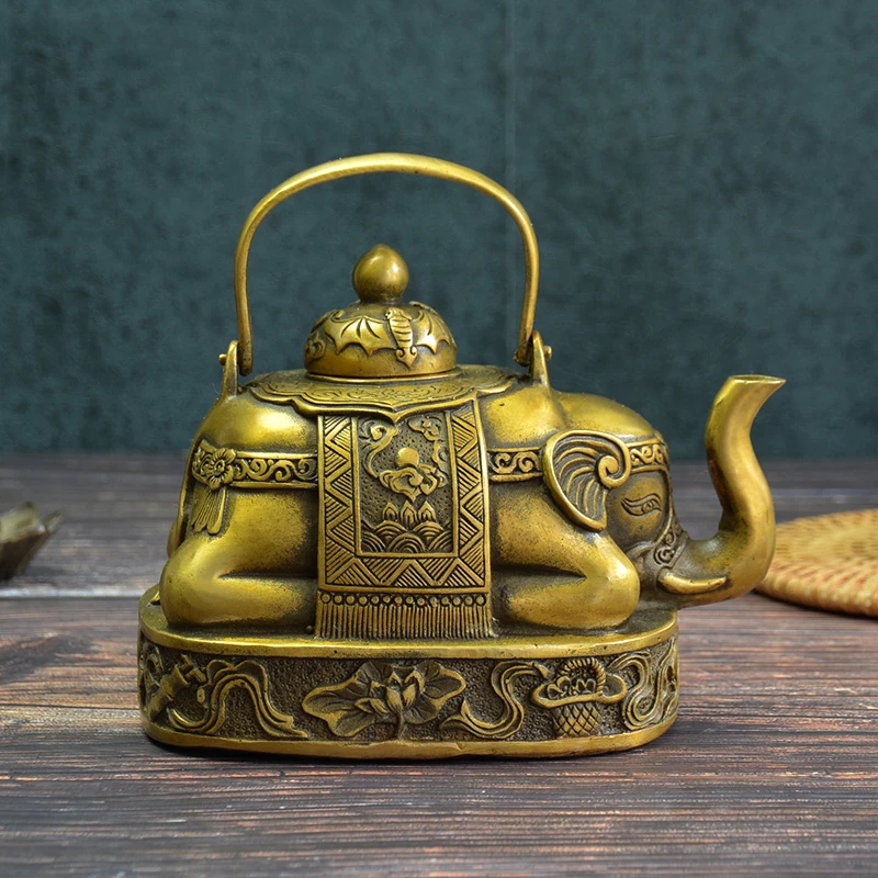 bronze elephant pot  (3)