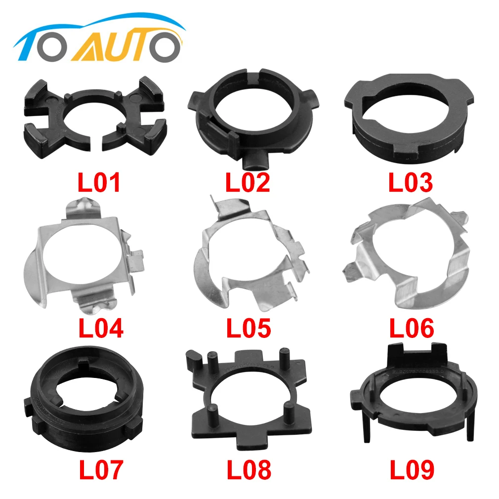 

2pcs Universal H7 Adapter Base Holder Socket Connector Car LED Headlight For Ford Focus VW Golf Opel BMW Mercedes-Benz Audi