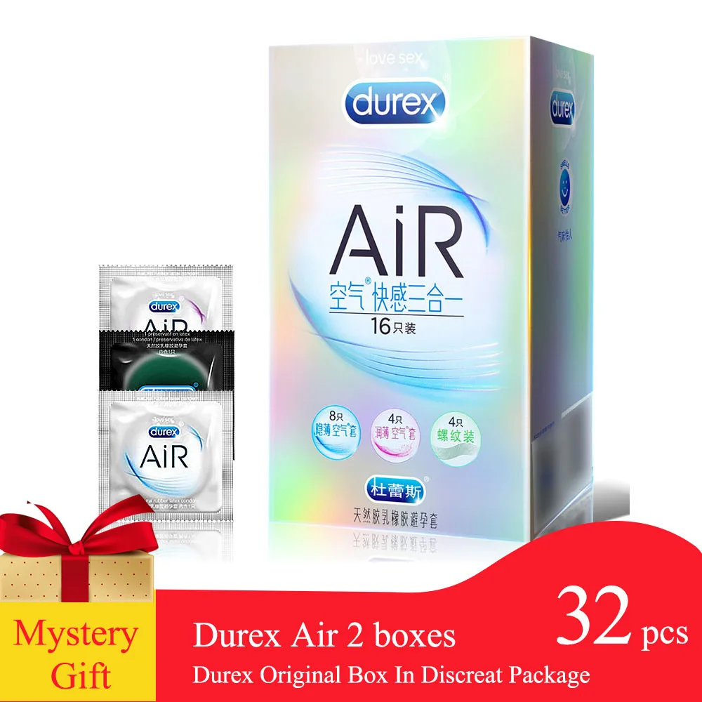 Durex AiR 3in1 презервативы ультра тонкий супер чувствительность детектора в виде