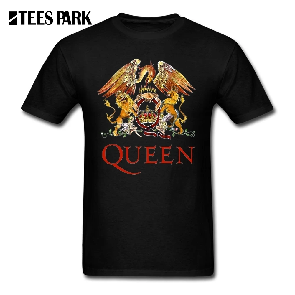 Футболки queen классический Crest футболки Для мужчин для взрослых с О-образным