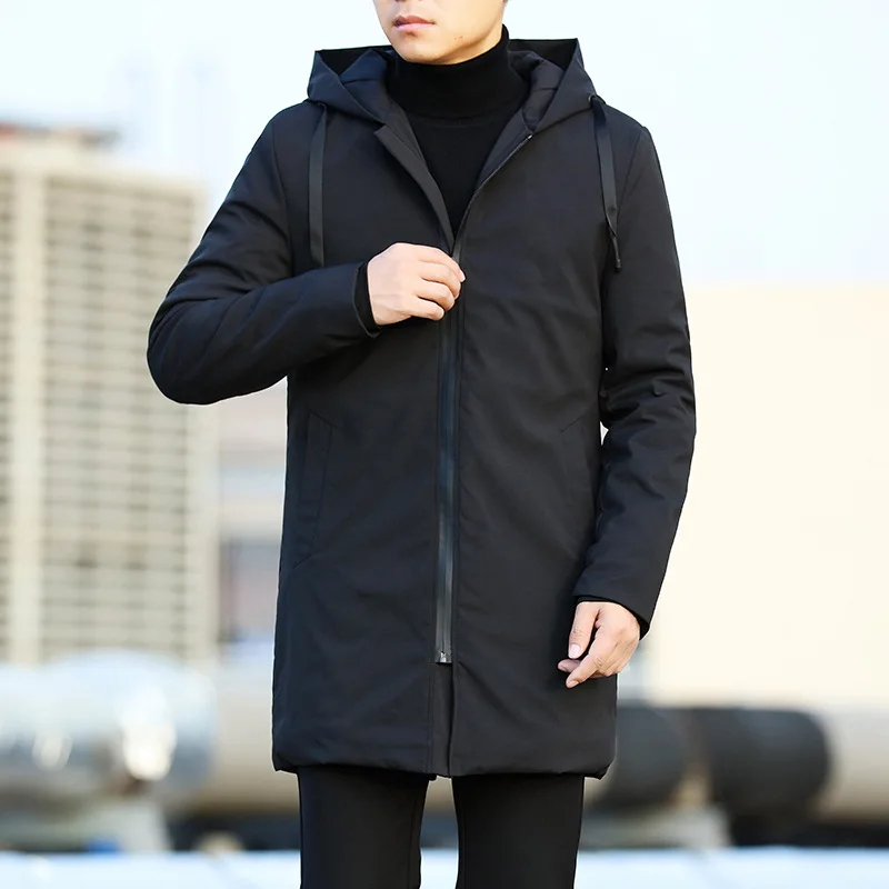 Casual Men Trench Coat Men Jackets Autumn Winter Men's Trench Coat Men Casual Thicken Warm Hooded Jacket Male Windbreaker Outerwear 6XL