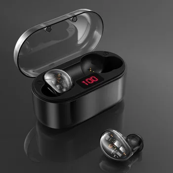 

X7 TWS Wireless bluetooth 5.0 Earphone HiFi Bass Active Noise Cancelling Touch Control Transparent Earbuds with Mic