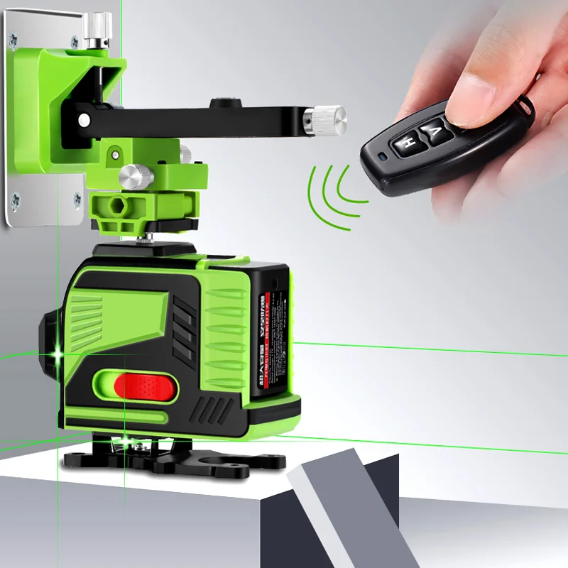 

12 Lines 3D Green Laser Level Self-Leveling 360 Degre Horizontal And Vertical Cross Lines Green Laser Line With Battery