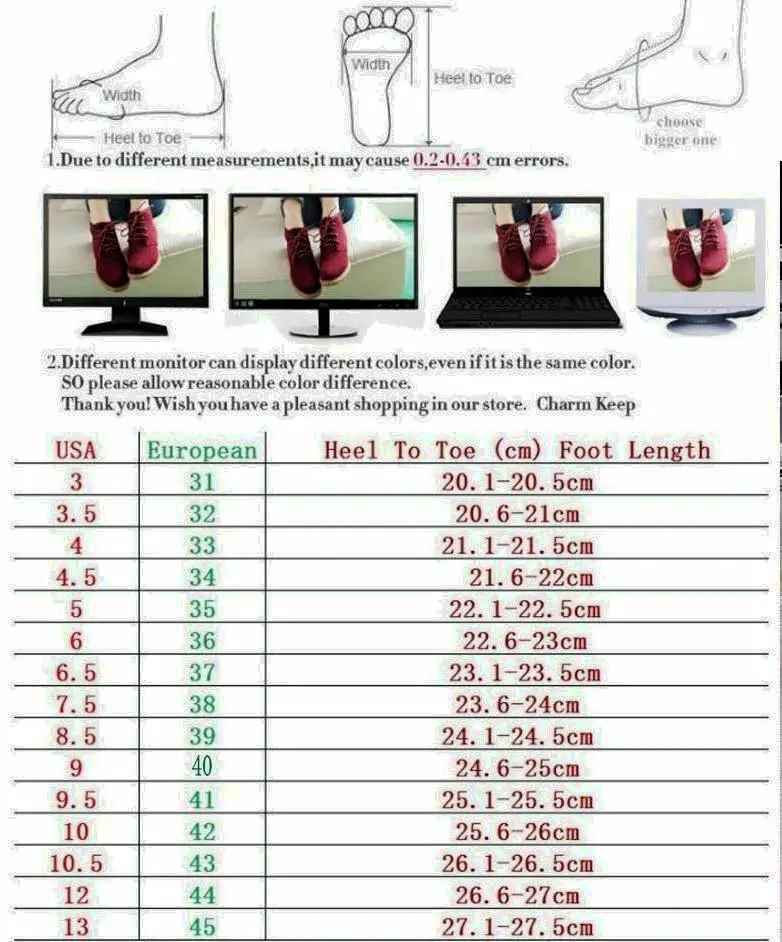 european to american shoe size