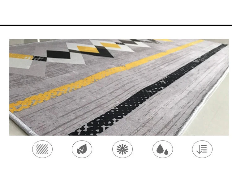 Белые и черные ковры для гостиной, полиэстер, коврики для чистки ковров, для дома, напольный коврик, коврики для спальни, для гостиной, нежный коврик