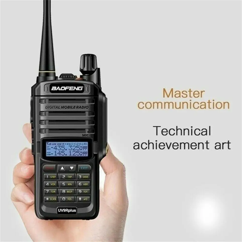 Baofeng UV-9R Plus Walkie Talkie Высокая мощность 10 км дальность 2 способ радио UHF/VHF