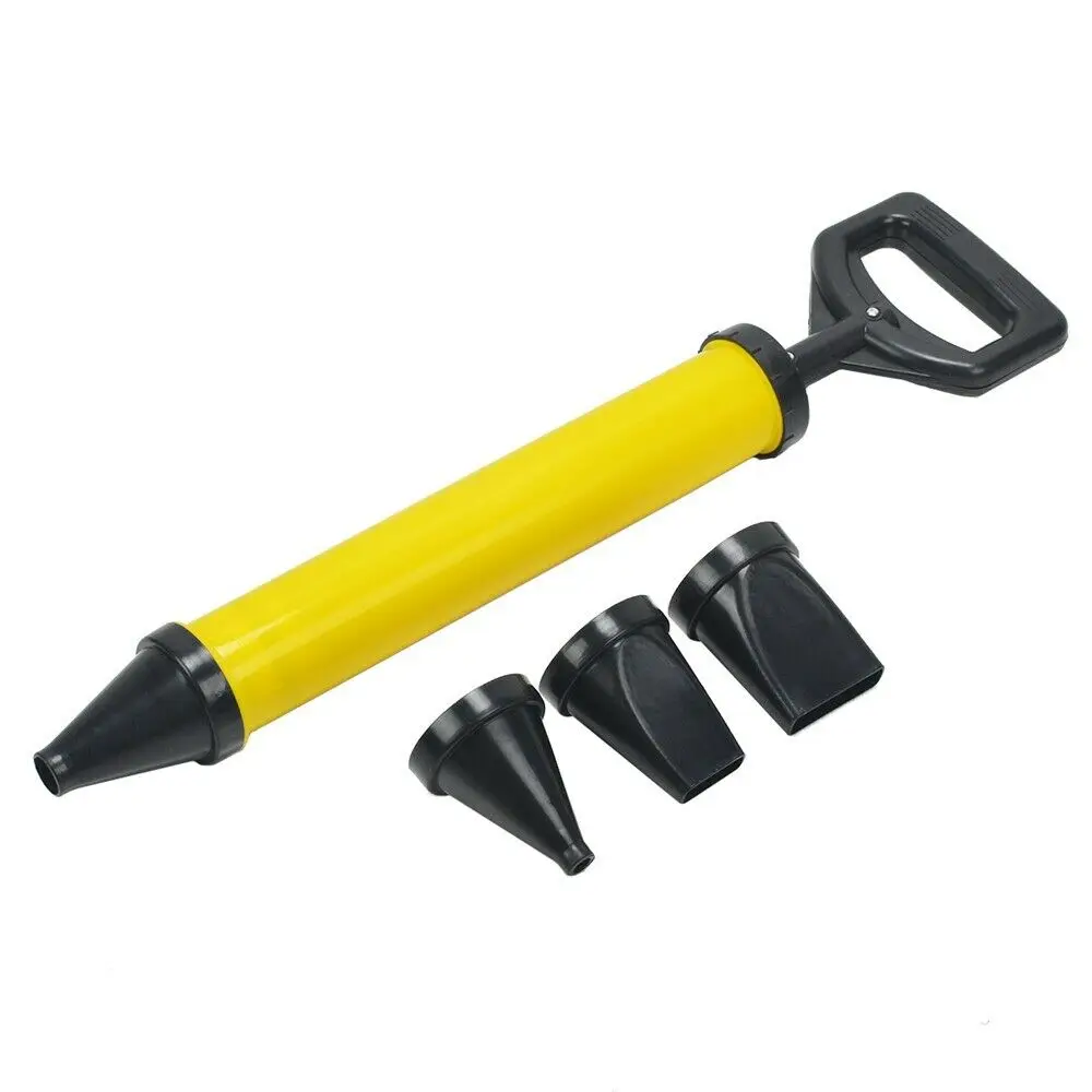 1pcs Stainless Steel Caulking Gun Pointing Brick Grouting Mortar Sprayer Applicator Tool Cement Filling Tools with 4 Nozzles