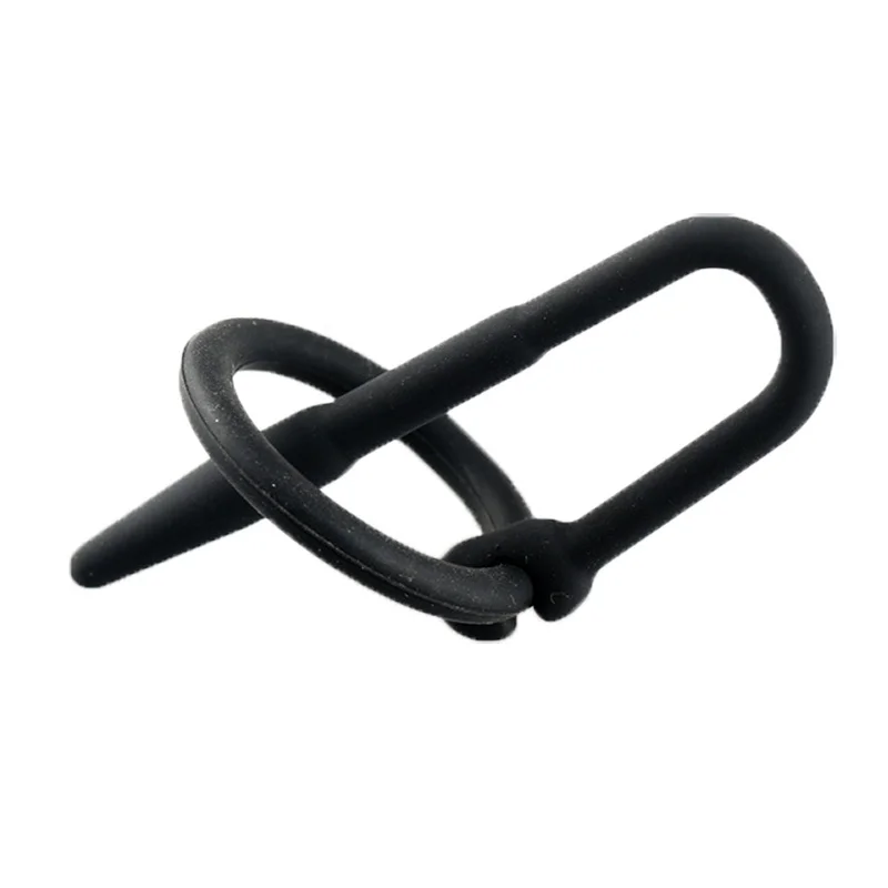 Silicone Urethral Sounds with Glans Ring Male Penis Plug Dilator Urethral Catheter Penis Sounding Sex Toy Men