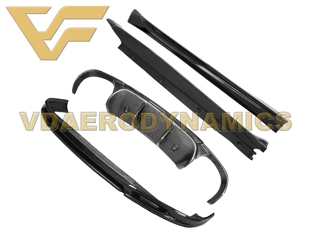 Подходит для 11-14 991 991,1 Porsche 911 Carrera S 4 4S VAD-V комплект из углеродного волокна для всего тела передняя губа задняя губа диффузор боковые юбки