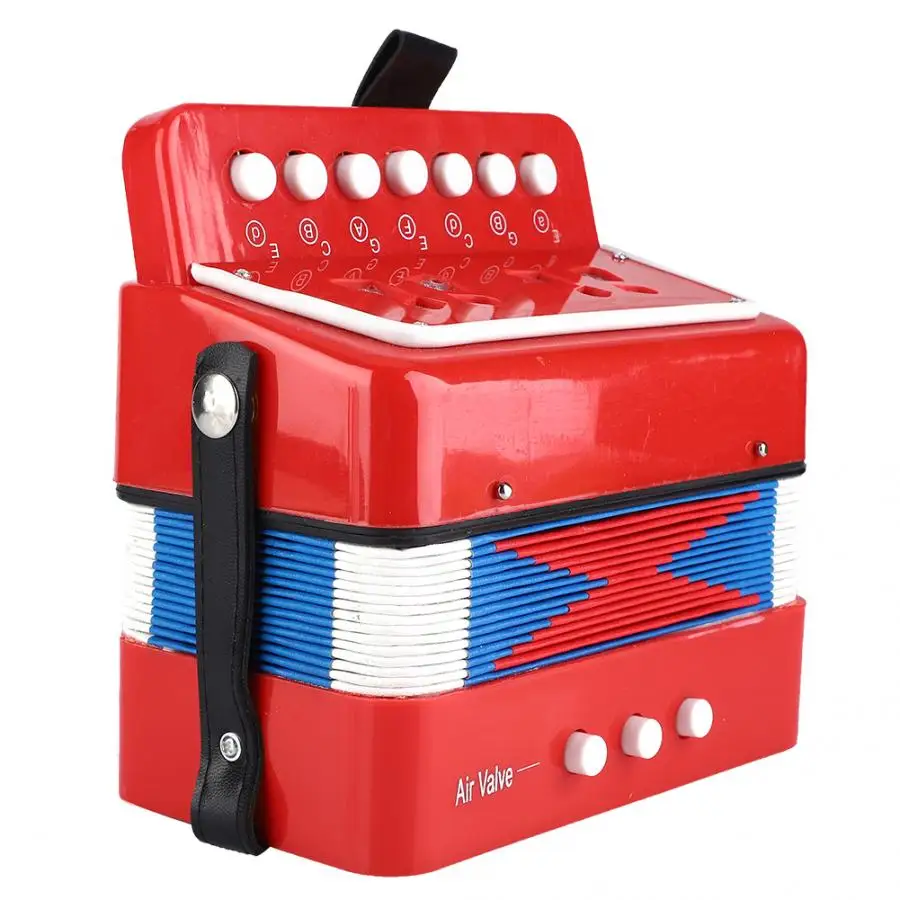 

Children 7- 2 Bass Mini Small Accordion Educational Musical Instrument Rhythm Toy