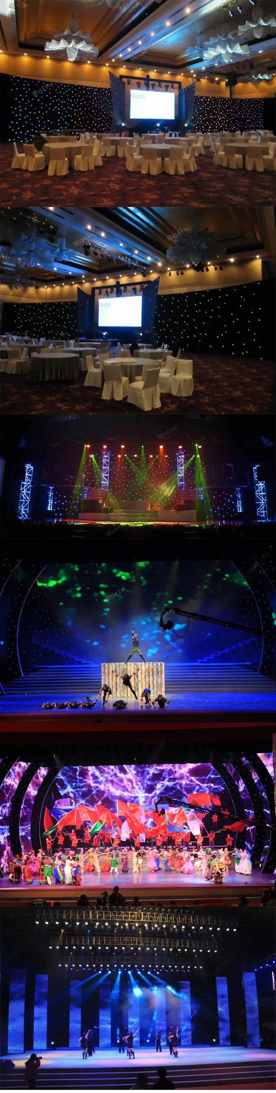 P18 RGB LED Video Curtain Stage 2x3m RGB LED Star Curtain Background 7 color DMX Curtain RGB Star Curtain P20 Display Curtain 2