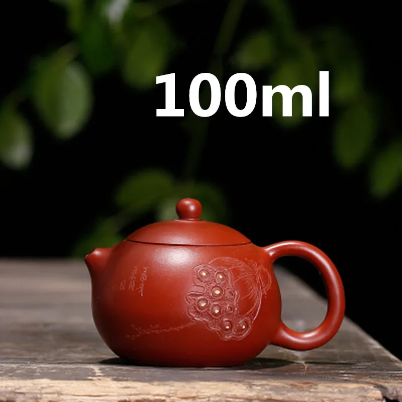

Teapot Yixing Zisha Clay Chinese Handmade Tea Pot Gongfu Tea Set 100ml High Quality New Design Safe Packaging With Gift Box