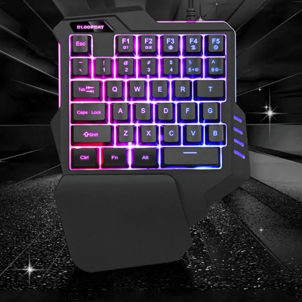 Мини-клавиатура с RGB подсветкой игровая клавиатура для мобильных игр компьютер планшет ПК клавиатуры аксессуары