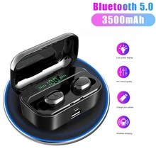 G6S TWS 5,0 беспроводные Bluetooth наушники стерео гарнитура IPX7 водонепроницаемые наушники 3500 мАч светодиодный блок питания зарядное устройство для телефона