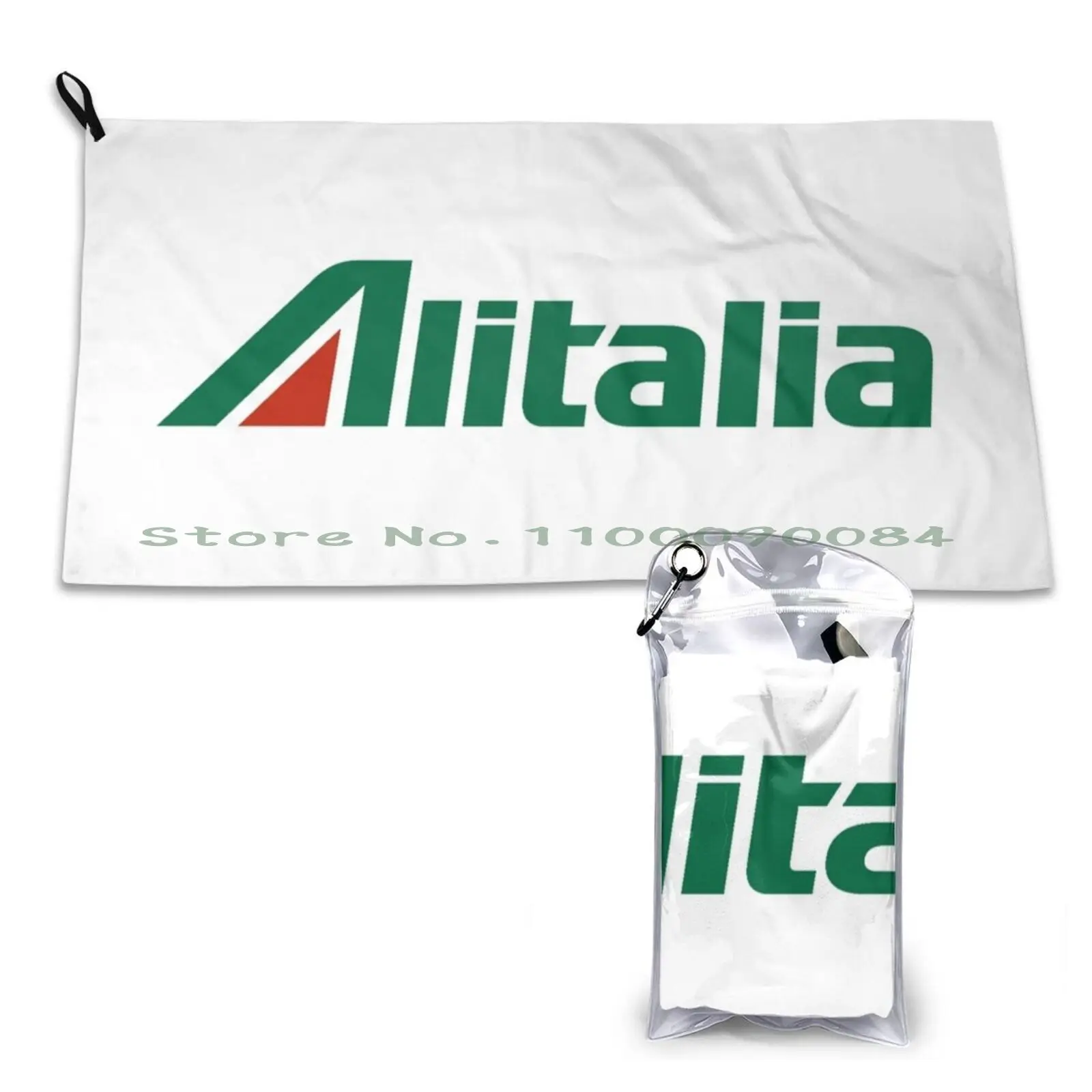 Alitalia Quick Dry Towel Gym Sports Bath Portable Alitalia Air Bus Airbus Flight A330 Boeing 777 Plane Aereo Soft