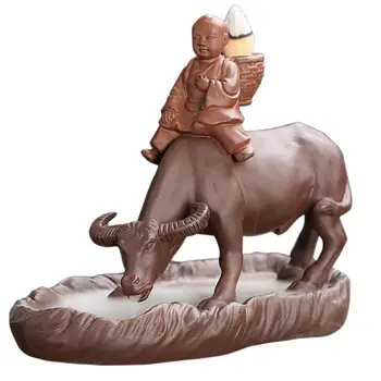 

1 PC Incense Burner Delicate Handmade Figurine Ceramic Incense Holder for Home