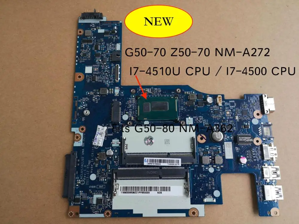 Материнская плата 5B20G36670 ACLU1/ACLU2 материнская для ноутбука пк Lenovo NM A272 1/ACLU2 5 10