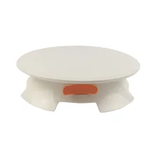 Plastic Cake Crepe Turntable with Fixed Button Clear Scale Baking Tools