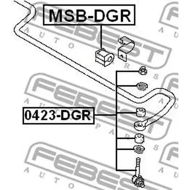 Тяга стабилизатора MITSUBISHI CARISMA 98- зад.подв. FEBEST 0423