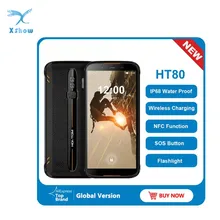 HOMTOM HT80 IP68 防水スマートフォン 4 4G LTE の ANDROID 10 5.5 インチ 18:9 HD + MT6737 NFC ワイヤレス充電 SOS 携帯電話(China)