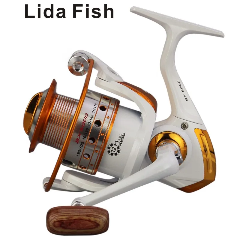 Рыболовная катушка Lida Fish металлическая без зазора цвет белый|Рыболовные катушки|