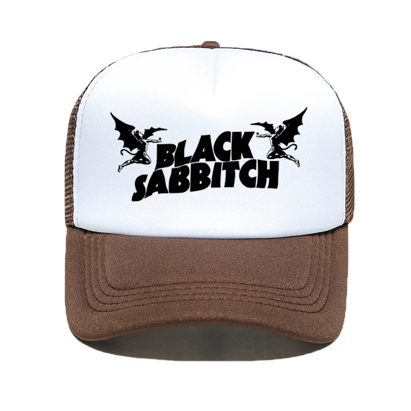 Модная Мужская Женская Бейсболка s черная Sabbath рок Кепка s тяжелый металл рок музыкальная группа сетка Кепка Дальнобойщика шляпа