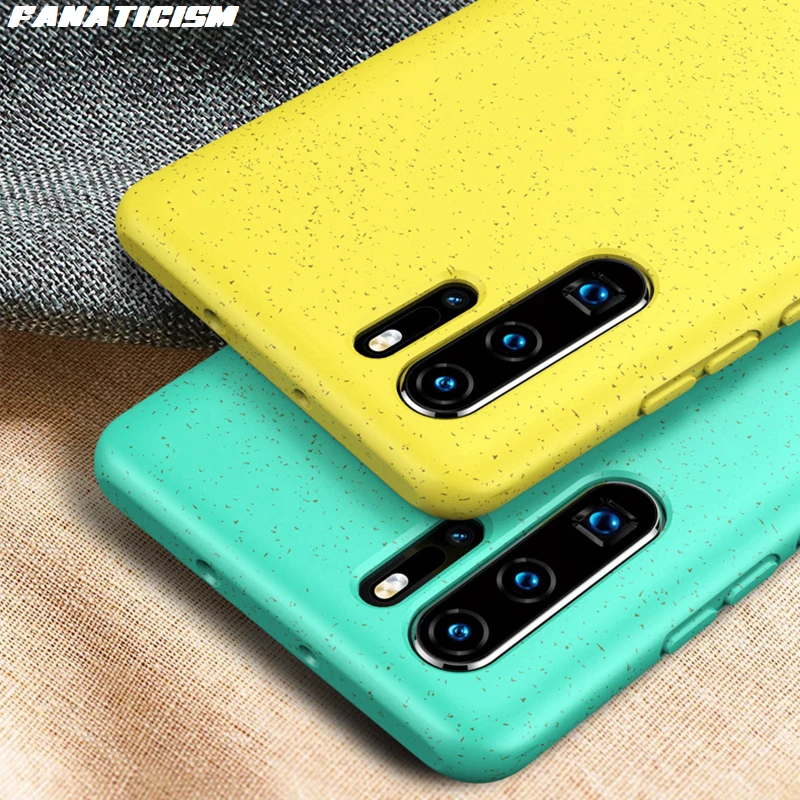 US $310.00 200pcs Wheat Straw Phone Case For Huawei P30 Pro P30 Lite P30pro Soft Silicone Shockproof AllInclusive Protection Phone Cover