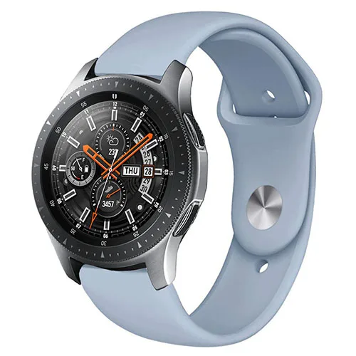 22 мм 20 мм ремешок для Galaxy Watch 42 мм 46 мм samsung gear S3 Frontier Браслет спортивный ремешок силиконовый ремешок для huawei Watch Gt - Цвет ремешка: light blue