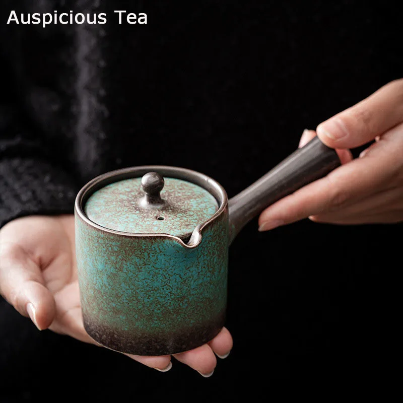 

150ml Small Capacity Japanese Chinese Teapot Side Handle Pot Tea Maker Ceramic Kungfu Tea Set Tea Pot With Filter Tea Ceremony