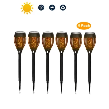 

2-8pcs Solar Flame Light Flickering lawn lamp LED Solar Flame Light Lamp Flickering Waterproof Garden Decoration Landscape Lawn