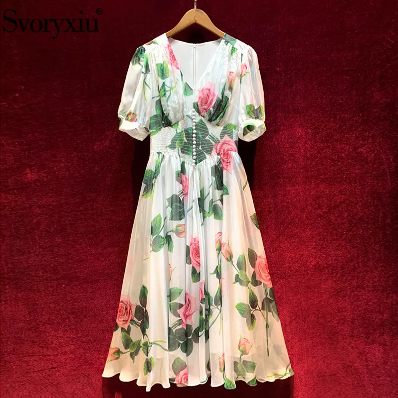 Svoryxiu Runway Custom Autumn New Long Dress Women