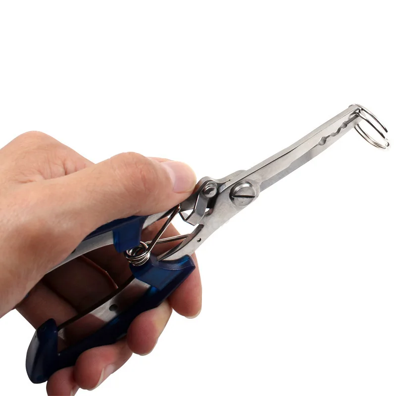 

Fishing Pliers With Bag Stainless Steel Scissor Line Cutter Remove Hook Fishing Holder Tackle Tool SAL99