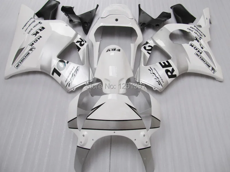 Аксессуары для HONDA CBR900RR 954 02 03 CBR 900RR 2002 2003 CBR954 954RR Обтекатели из белого серебра |