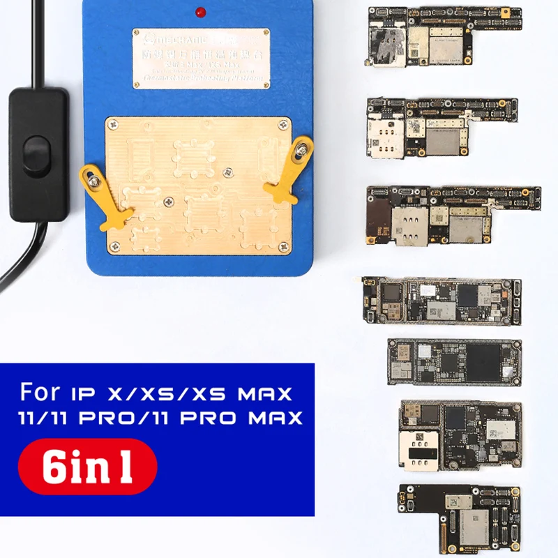 Механик IX5 MAX 6 в 1 Подогрев Платформы для iPhone ремонт разборка материнской платы для iPhone X/XS MAX/11/11Pro/11Pro Max