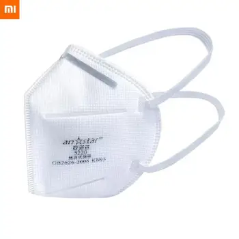 

Xiaomi Anstar folding mask White 5 Pack filtering level, slim and light, folding design, comfortable to wear