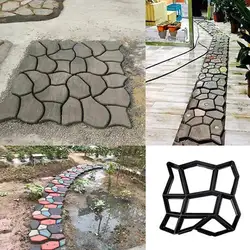 1 шт. Diy пластиковые формы для изготовления дорожек, ручные формы для цементных кирпичей, сада, камня, дороги, бетонных форм, тротуара для