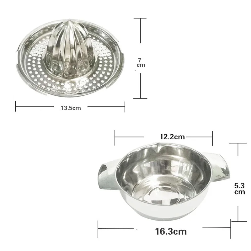 Мини-соковыжималка для цитрусовых, апельсина, лимона из нержавеющей стали, ручная прессовка, сырой сок для здорового образа жизни для детей