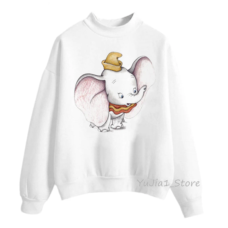 Dumbo, толстовки с капюшоном с животным принтом, sudadera mujer,, забавная толстовка, женская одежда, harajuku kawaii, толстовка с капюшоном, Женская Толстовка