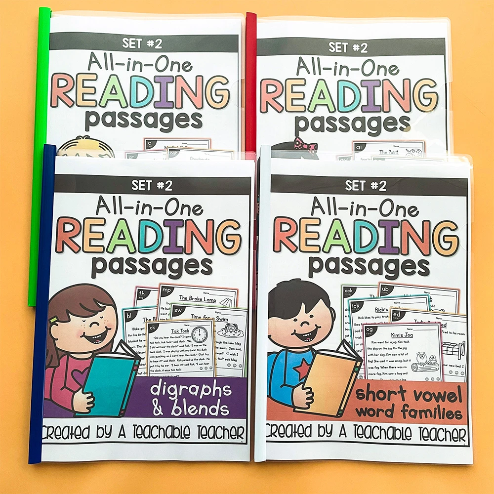 english phonics stories reading comprehension all in one bundle set 2 worksheet classroom organization workbooks for children aliexpress