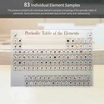 

New Hot Transparent Acrylic Periodic Table Display With Elements Teacher Students Gifts Crafts Decor