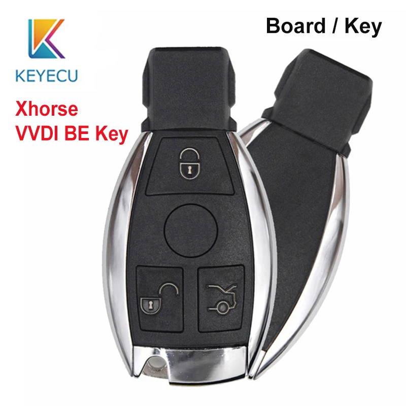 Замена KEYECU Новые 3 кнопки Xhorse VVDI BE Key Pro улучшенная версия дистанционного ключа или платы только для Mercedes Benz