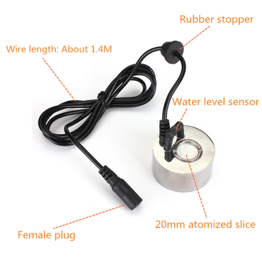 300mL/H Mist Maker Atomizer Humidifier Fogger Water Fountain Pond Landscaping Mister US Plug