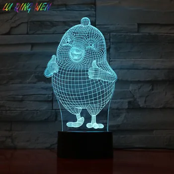 

Chick 3d Led Night Light with Sensor Baby Present Color Changing Decoration Bedroom Atmosphere Nightlight Table Lamp Chicken