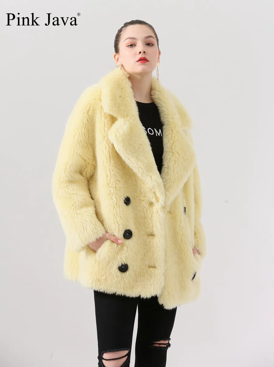 Короткая шуба из натурального Лисьего меха QC19011 натуральное меховое пальто женский зимний модный шерстяной жакет длинное пальто из натуральной овечьей шерсти пальто новое поступление горячая распродажа