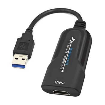 

Hdmi Video Capture Card USB 3.0 HDMI Video Grabber Record Box For PS4 Game DVD Camcorder HD Camera Recording Live Streaming