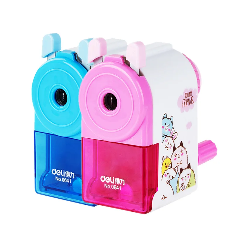 

Deli Pencil Sharpener Hand-cranking Pencil Sharpener 0641 Pencil Shapper Pencil Sharpener Cute Students Stationery