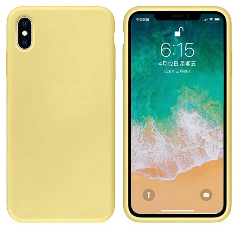 Милый яркий матовый чехол для телефона iphone X 10 7 8 Plus XR XS MAX 6 6S 5 5S SE 11 Pro MAX Мягкий ТПУ силиконовый защитный чехол - Цвет: Yellow