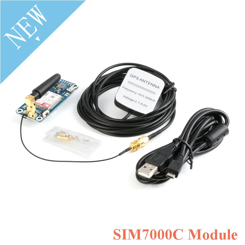 SIM7000C модуль макетная плата NB-IoT/eMTC/EDGE/GPRS/GNSS/gps 4G расширения связи для Raspberry Pi |