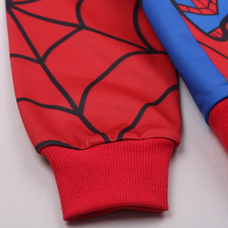 Мстители Косплэй Одежда для мальчиков, принт с героями мультфильмов, для мальчиков по мотивам комикса «Человек-паук»; куртка с капюшоном в стиле casual, на молнии детская куртка размер на 3–8 лет детская одежда