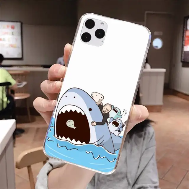Cutewananかわいいsamezuサメtpuソフトシリコン電話ケースカバーiphone 11 プロxs最大 8 7 6 6sプラスx 5s Se Xrカバー Phone Case Covers Aliexpress